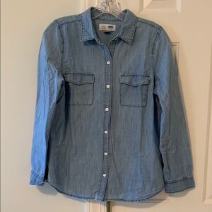 Old Navy  Light Denim Button-Up Shirt